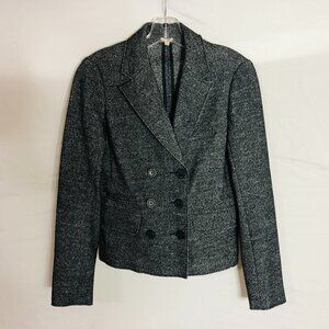 J Crew Women's Size 2 Gray Wool Blend Blazer Jacket EUC